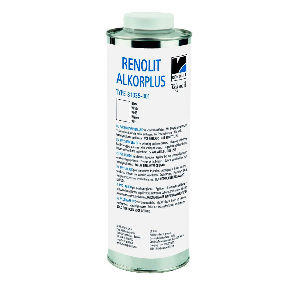 Жидкий ПВХ герметик Renolit AG 900 г (Alkorplan-1000-2000-3000) Light Grey, светло-серый (81029001)