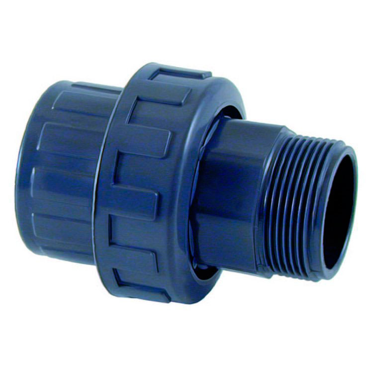 Муфта разборная ПВХ, EPDM Cepex (клей - наружная резьба BSP), диаметр 32 мм x 1", PN=10 (02355)