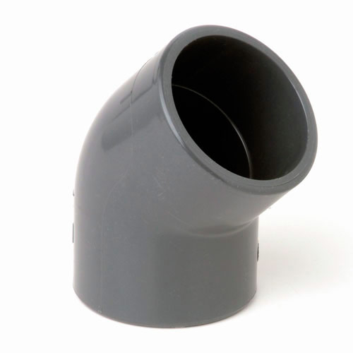 Угол 45 ПВХ d200 Pimtas, под клеевое соединение (502002002)