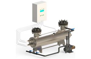 Ультрафиолетовая установка Xenozone УФУ-150 с блоком промывки и датчиком УФ, 150 м3/ч, AISI-304, 40мДж/см2 (УФУ.150.БП)